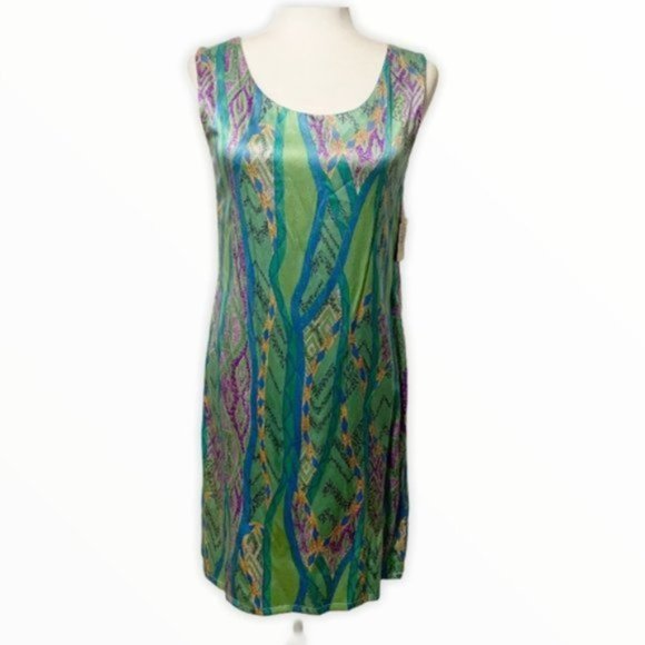 Girlfriend by Silversilk Sleeveless Silk Dress - Picture 8 of 8